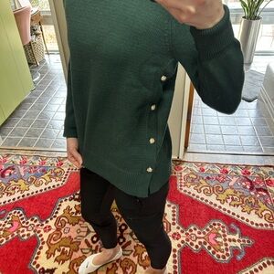 Magaschoni Forest Green Knit Top